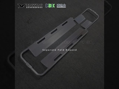 60mm 病院 折りたたみ スクープ ストレッチャー トロッキー マニュアル パワー 180° 調整可能