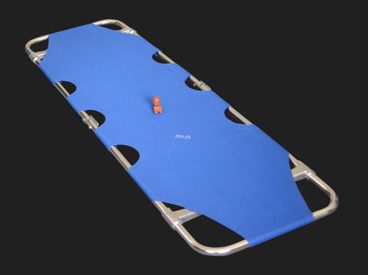 2つ折りたたみアルミ合金 軽量医療ストレッチャー 耐腐蝕 多色 操作が簡単