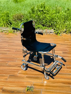 良い価格 折りたたむ式 厚い アルミ合金 階段 ストレッチャー PVC 織物 4 輪 6 ハンドル オンライン