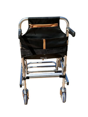 折りたたむ式 厚い アルミ合金 階段 ストレッチャー PVC 織物 4 輪 6 ハンドル