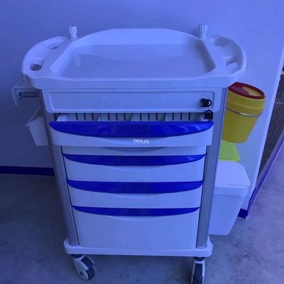 ISO9001を看護する33inの衝突のカートの緊急時の医療機器のトロリー