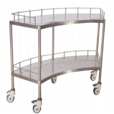 良い価格 1400MMの45CMHospital引出しおよび車輪が付いている医学の家具の外科手術用の器具のステンレス鋼のトロリー オンライン